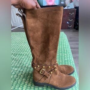 See by Chloe Janis studded knee high suede boots